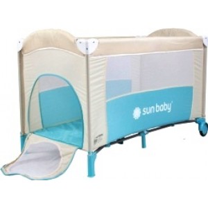 Cestovná postieľka SWEET DREAMS BASIC, tyrkysová